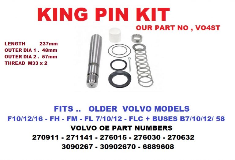 Volvo King Pin Kit Our Part Number Vo St Trucks N Parts Manchester